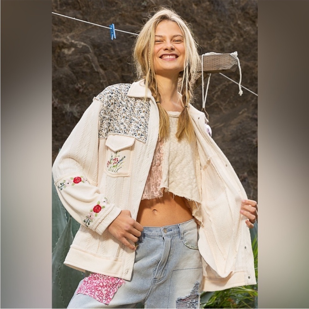 POL Cream Embroidered Jacket - Picture 4 of 4